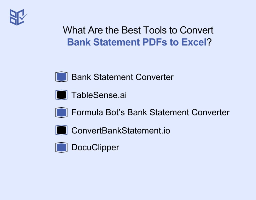 What Are the Best Tools to Convert Bank Statement PDFs to Excel